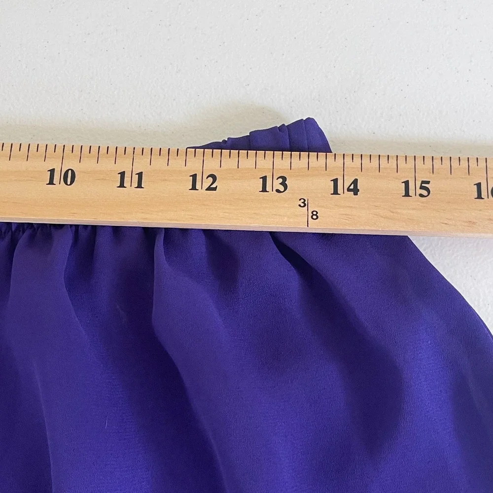 Vintage Val Mode Lingerie Pajama Shorts Set Women L Purple‎ Lace Trim Coquette